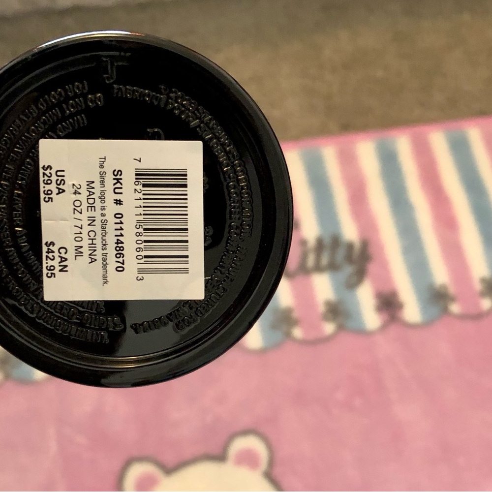 NeW STARbucks midnight black tumbler pLeAtEd iced coffee w/eco friendly straw - Picture 3 of 3